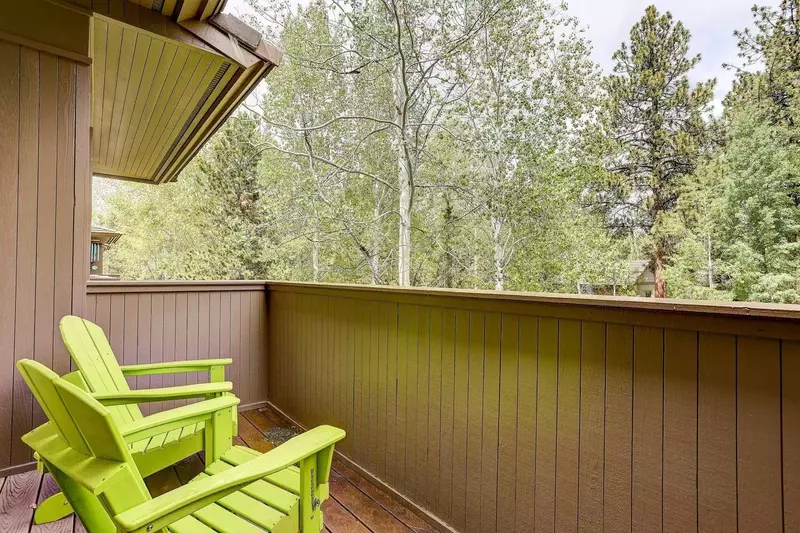 Green and gorgeous view from the deck