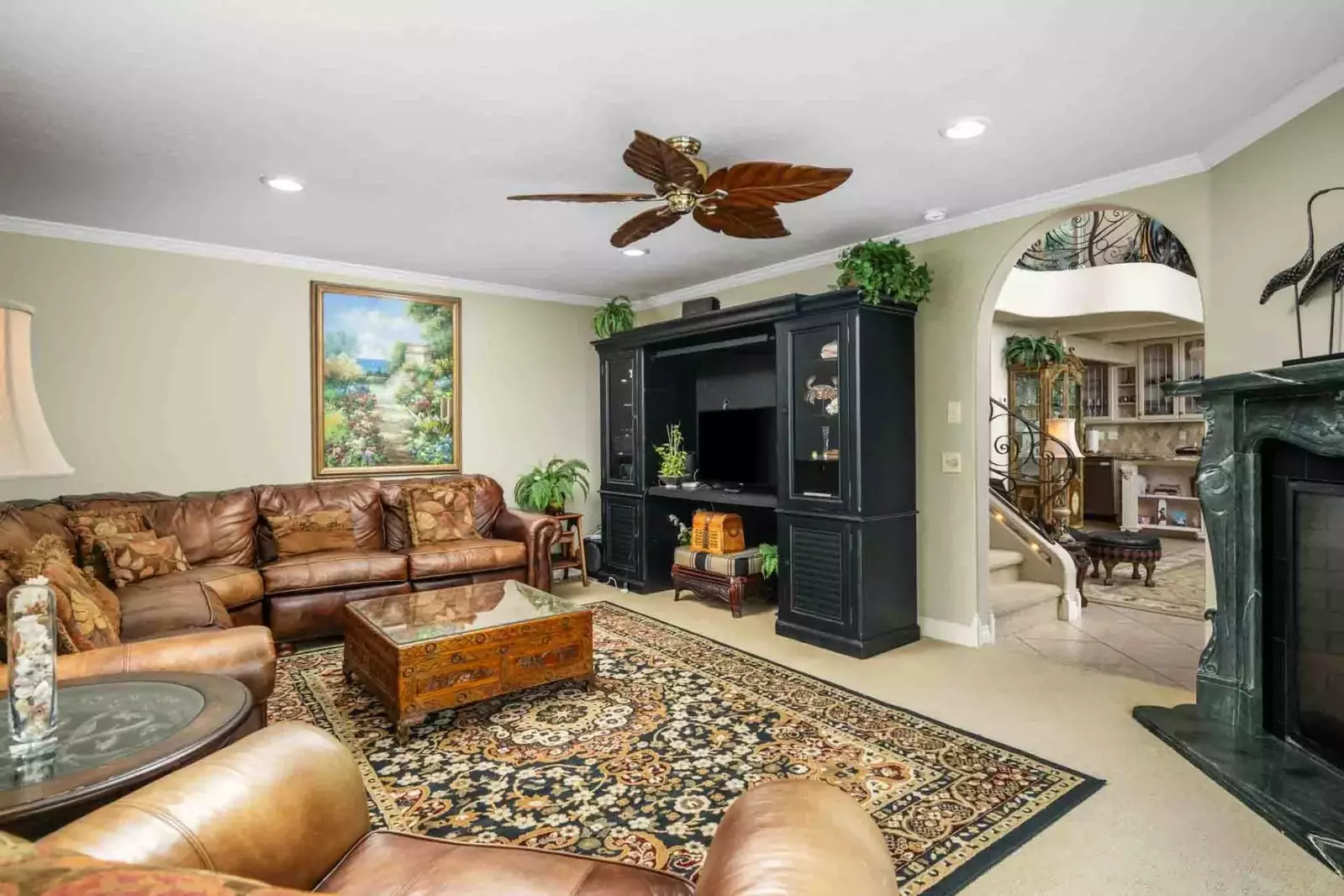 The living room is a open common area perfect for relaxing and recharging.