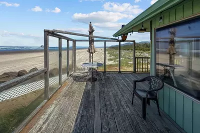 porch along beach at seaside property