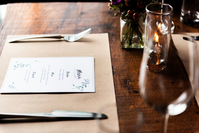 menu and place setting