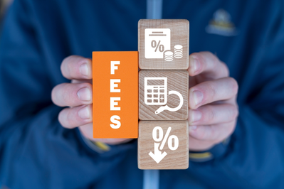 blocks showing illustration of low fees