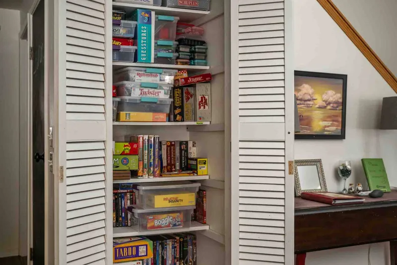 Host a game night with this rentals robust game library.