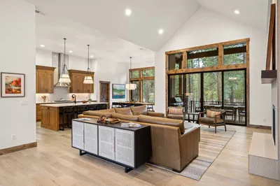 The large common space is a wonderful place to relax with friends and family.