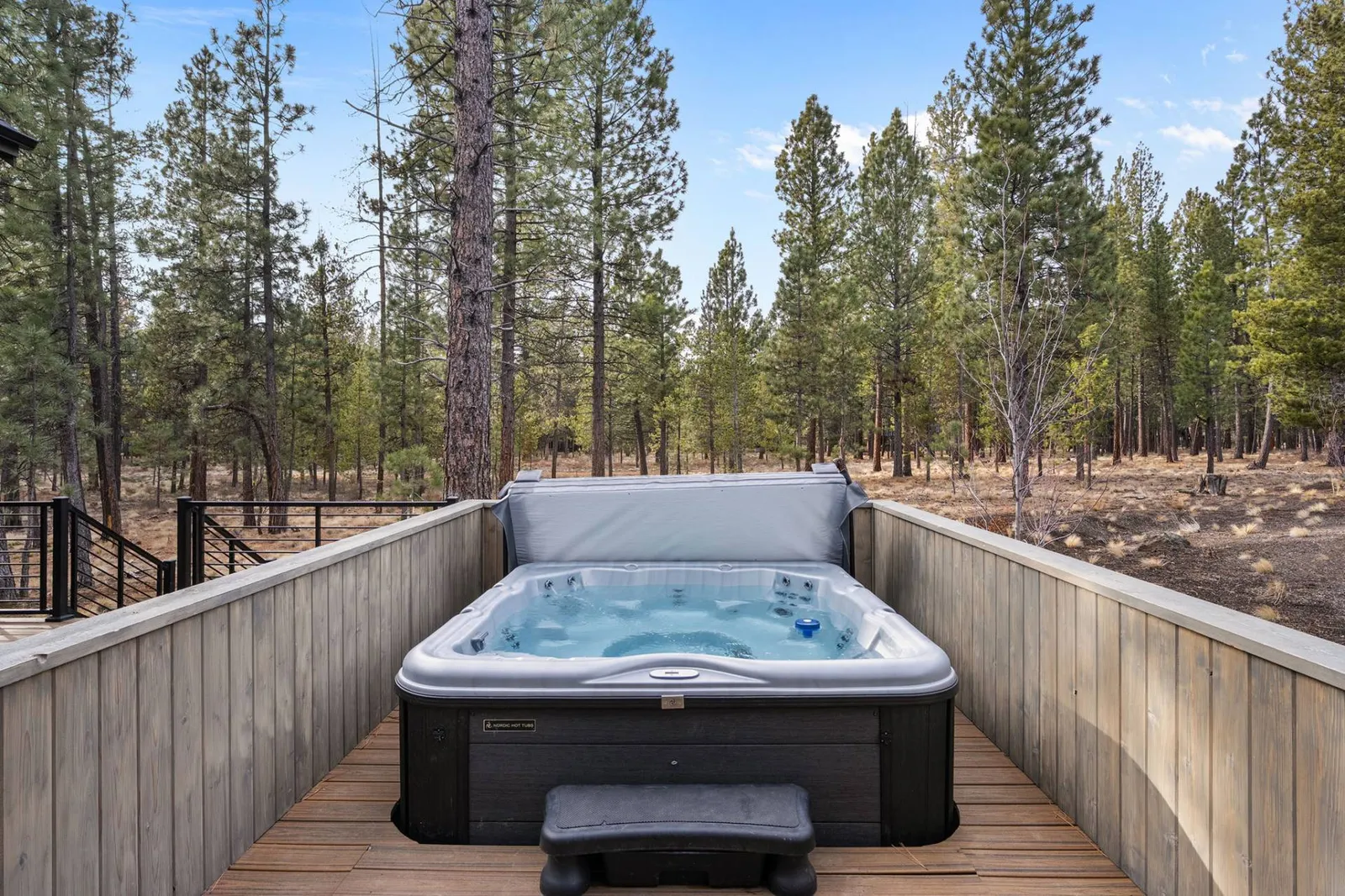 The hot tub receives regular maintenance and is state of the art!