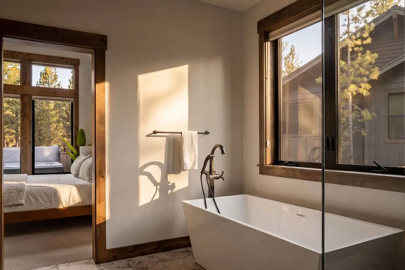 This bathtub is a perfect spot to relax after a day of hiking.