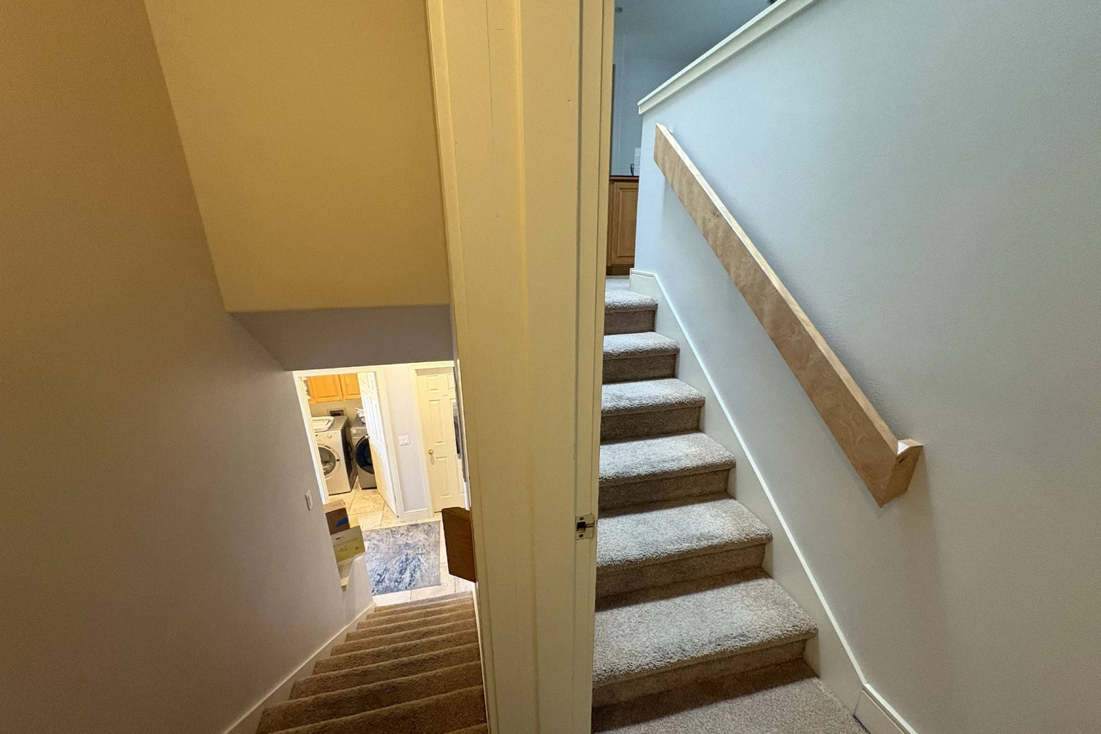 Two flights of stairs in the home.