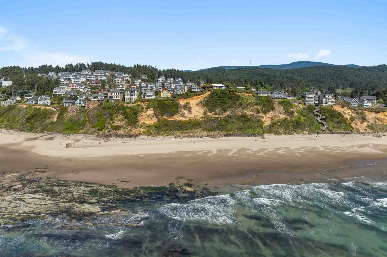 Sea Bluff is right near the tide pools of Olivia Beach.