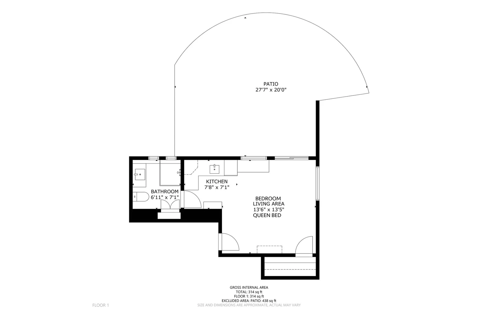 A detailed floor plan of this rental.