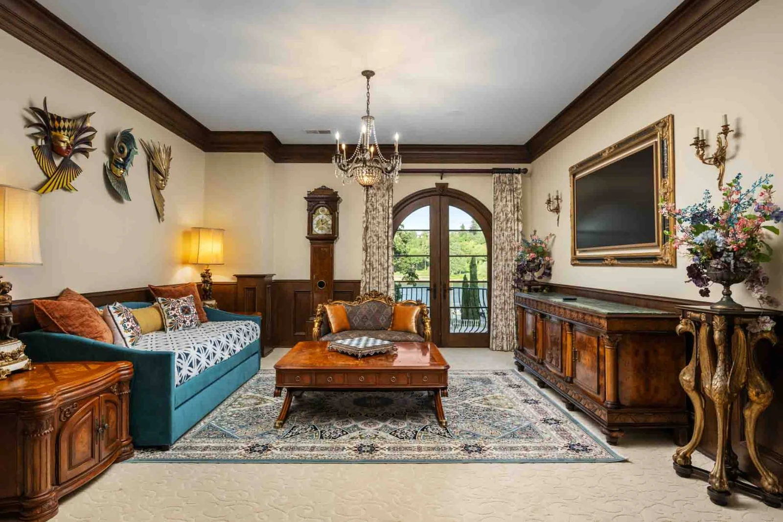 Commanding river views await you from the balcony.