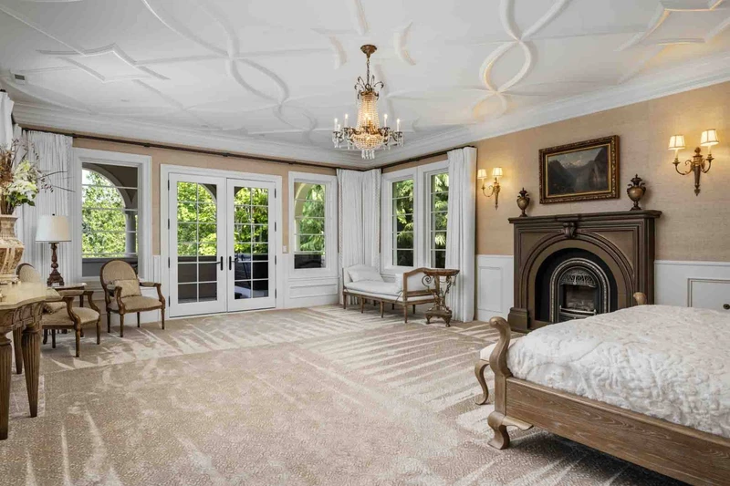 The Primary Suite, spacious taking up the entire southern section of the second floor.