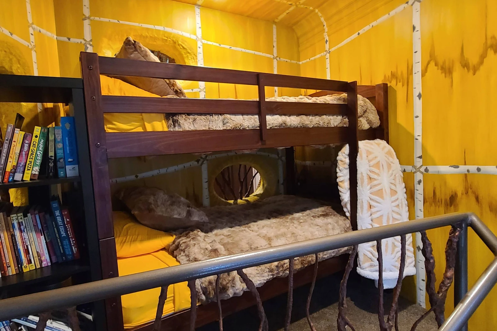 Explore Ewok Village and take the staircase up to a good nights rest.