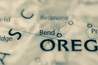 Bend Oregon on map