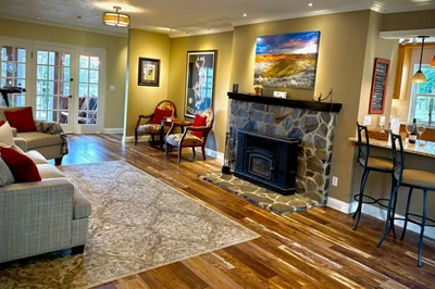 Relax in the cozy living room after a day exploring Oregon.