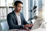 man working on computer
